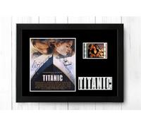Titanic Framed Film Cell Display Stunning New Signed Leonardo DiCaprio Kate Winslet