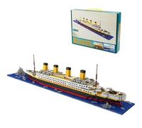 Titanic Model Building Block Set, 1860 Pcs Micro Blocks Cruise Ship Modle Kit, DIY Titanic Bricks Toys Gift for Adults and Kids, Technic Cruise Ship Titanic Boat Model Not Compatible with Lgo