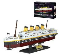 Titanic Model Building Block Set, 2383 Pieces Cruise Ship Titanic Boat Building Kit, Construction Toys for Kids & Adults Gift, Compatible With Creator Expert 10294