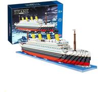 Titanic Model Building Block Set, 4404Pcs Cruise ship Titanic Boat Model Building Kit Not Compatible with Creator Expert 10294