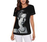 Titanic-Movie-Women's T-Shirt Classic-Fit Short-Sleeve Crewneck Leonardo-Dicaprio T-Shirts Basic Summer Tee Tops for Hiking Travel，X-Large