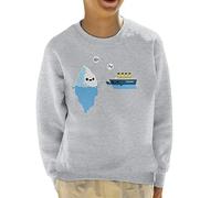 Titanic Rock Paper Scissors Kid's Sweatshirt Heather Grey