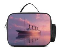 Titanic Sailing Blues Hour Insulated Lunch Bag Lunchbox Cooler Container Tote for Work Travel Picnic
