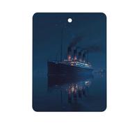 Titanic Sailing on A Calm Night Car Air Freshener Aromatherapy Tablet Hanging Decor for Rearview Mirror Dorm