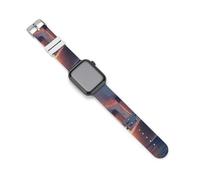 Titanic Sailing Ship on The Sunset Silicone Watch Strap 38mm 40mm 42mm 44mm Quick Release Compatible with IWatch Series 10 9 Ultra 8 7 6 5 4 3 2 1 SE