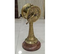 Titanic Ship Brass Telegraph on Wooden Base Ship/Boat Speed Controller Mini Vintage Replica Model