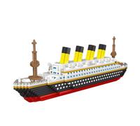 Titanic Ship Model Building Blocks Kit, 1580 Mini Bricks Display Ornament