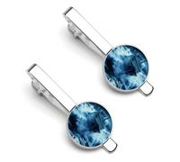 Titanic Ship Wave Classic Tie Clips for Men Regular Necktie Bar Pins Suitable for Wedding Business