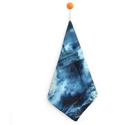 Titanic Ship Wave Printed Hand Towels for Bathroom Soft Quick Dry Absorbent Cleaning Cloths 1PCS