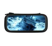Titanic Ship Wave Printed Slim Carrying Case for Switch Hard Portable Protective Cover for Game Card