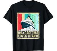 Titanic Shirt Titanic Sinking Ship Wreck Toy Men Women Kids Men T Shirt Black