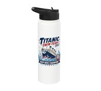 Titanic Swim Team 1912 Deep Dive Champion Parody Stainless Steel Insulated Water Bottle