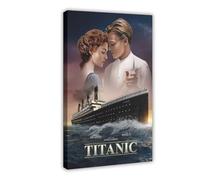 Titanic - Vintage Movie Poster Canvas Poster Bedroom Decor Landscape Office Room Decor Gift 20x30inch(50x75cm)