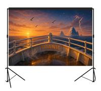 Titanic Voyage Backdrop Photography Background 7x5ft Studio Photo Booth Props