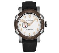 Titanic' White Dial Black Rubber Strap Automatic Watch Romain Jerome White One Size