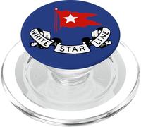 Titanic White Star Line Red Flag Star Logo (Front Pocket) PopSockets PopGrip for MagSafe