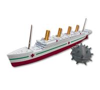 TitanicToyCo HMHS Britannic Model Ship - Fully Assembled, 1 Ft Long, Kids Britannic Toy, Cruise & Cargo Ship Model