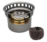 Titanium Alcohol Stove, Portable Metal Mini Camping Stove, Lightweight Camping Cookware for Picnic BBQ Hiking Outdoor Alcohol