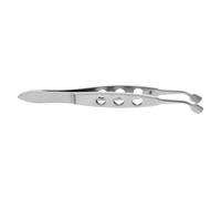 Titanium Alloy Eyelid Tweezers Silver Precision Tool for Women