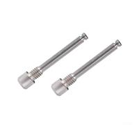 Titanium Alloy For Bicycle Disc Brake Bolts Threaded Pin Inserts Screws for SRAM Avid Brakes, Lightweight Rust-Resistant 3mm Hex Torque 2-4N.m, 2-Pack(SILVER)