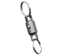 Titanium Alloy Keychains - Quick Release Keychain | Heavy-Duty Key Ring Connector | Portable Rotatable Key Linker Double-End Titanium Keychain Clip | Metal Car Keys Holder Pull Apart Keys Rings Detach