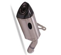 Titanium Alloy Motorcycle Exhaust Escape Modified Mid Link Pipe Muffler Whole Set Slip On For Kawasaki Z900 2020 2021 Years