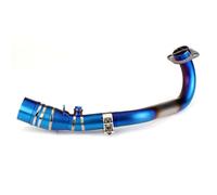 Titanium Alloy Motorcycle Exhaust Front Middle Pipe For XMAX XMAX250 XMAX300 2017-2024 Motorcycle Accessories Exhaust Link Pipe(Type B)