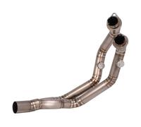Titanium Alloy Motorcycle Exhaust Pipe Manifold Connection Link Tube Pipe For Benelli For Leoncino 500 Any Years exhaust(Style 1)