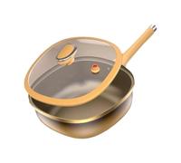 Titanium Alloy Non-Stick Pot With Lid,12inch Multi-Purpose Deep Saute Titanium Cooking Skillet,Frying Pan Stick Non P Frying