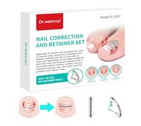 Titanium Alloy Silicone Ingrown Correction Patch Tool,Ingrown Toenail Treatment,Ingrown Toenail Removal Kit,Designed for Curved Nail Repair,Ingrown Toenail Corrector,Applicable to most sizes