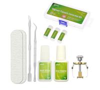 Titanium Alloy Silicone Ingrown Correction Patch Tool,Ingrown Toenail Treatment,Ingrown Toenail Removal Kit,Designed for Curved Nail Repair,Ingrown Toenail Corrector,Applicable to most sizes