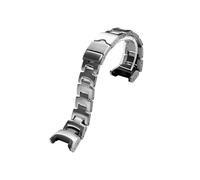 Titanium alloy/Silicone Modified Watch band Fit for Casio PRG-240 PRG130 PRG-130Y PRW-1500(Silver titanium)