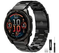 Titanium Alloy Strap for Garmin Fenix E 47mm/Fenix 8 47mm/FEnix 7 Pro/MARQ GOLFER (Gen 2), Metal 22mm Watch Band for Garmin Epix (Gen 2)/FEnix 7 Pro Solar/FENix 7/FENix 6 Pro/FENIX 6/FENIX 5