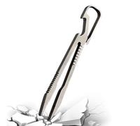 Titanium Alloy Tweezers - Mini Outdoor Precision Tools | High Hardness | Travel Climbing Pick Up Instruments | Compact Handheld Tweezers for Home Hiking Camping Survival Kit