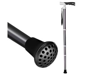 Titanium alloy Walking Cane with Honeycomb rubber foot pad - Lightweight & Stretchable Walking Stick for Seniors and Adults Two ways of use(105cm/41.3inch)