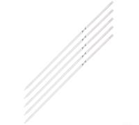 Titanium BBQ Skewers 5 Pack Flat Metal Camping Grill Reusable Outdoor Barbecue Kabob Skewers for Backyard Grilling Picnic BBQ Accessories Portable(40cm)