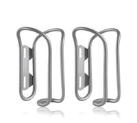 Titanium Bike Water Bottle Cages, 2-Pack, Lightweight and Durable Alloy Holder for MTB and Road Bicycles - Silver (01 2Pack)