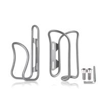 Titanium Bike Water Bottle Cages, 2-Pack, Lightweight and Durable Alloy Holder for MTB and Road Bicycles - Silver (Mixed 2Pack)