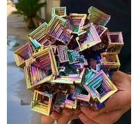 Titanium Bismuth Quartz Crystal Magic Colorful Rainbow Gem Tough Home Office Decor (Size : 900-1000g)