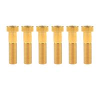 Titanium Bolt for Bicycle M7x20/25/30/32/35/40/43/45/50mm Square Head Hex Socket Screws Park of 6(Gold,M7x20mm)