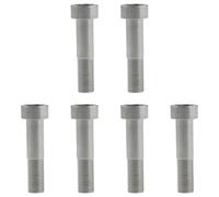 Titanium Bolt for Bicycle M7x20/25/30/32/35/40/43/45/50mm Square Head Hex Socket Screws Park of 6(Titanium,M7x20mm)