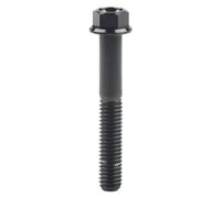 Titanium Bolt M6/m8x10 15 20 25 30 35 40 45 50 55 60 70 75 80 90 100mm Hex Head Flange Screw, Black, M6,75mm