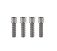 Titanium Bolt M7x20mm M7x25mm Cap Head Allen Screws with Washer for Bike Parts Pack of 4(Titanium,M7x25mm)