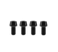 Titanium Bolt M8x15 20 25 30 35 40 45 50mm DIN912 Tapered Head Allen Screw Pitch 1.25mm Pack of 4(Black,M8x15mm)