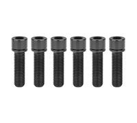 Titanium Bolts Set - 6 Pieces M7/M8 x 20/25mm with Washers for Bicycle Stem and Motor Bike