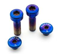 Titanium Brake Bolt Kit | Shimano XTR/XT/SLX/Deore (Burnt Blue)