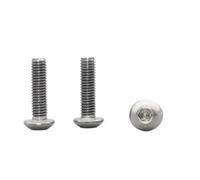 Titanium Button Head Screws, M2 M2.5 M3 M4 M5 M6 M8, Hex Socket Round Head, 2-10 Pieces, Pure Titanium, Durable Fasteners for Various Applications