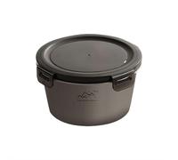 Titanium Camping Lunch Box 1100ml - Ultralight Backpacking Cook Pot with Airtight Lid, Fire & Camp Stove Safe for Outdoor Cooking, Hiking & Mountaineering (1100ml)