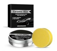 Titanium Ceramic Wax Cream, Strong Protection Car Coating Polishing Wax, Improve the Gloss of Your Vehicle, Lasting Protection Cars Care Polish with Sponge, Car Paint Polishing Kit for All Cars