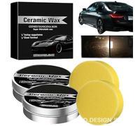 Titanium Ceramic Wax Cream,Upgrade Strong Protection Car Coating Polishing Wax,Lasting Protection Mild Formula Polish with Sponge,Car Scratch Repair Remover Paste,Improve The Gloss Of Your Vehicle